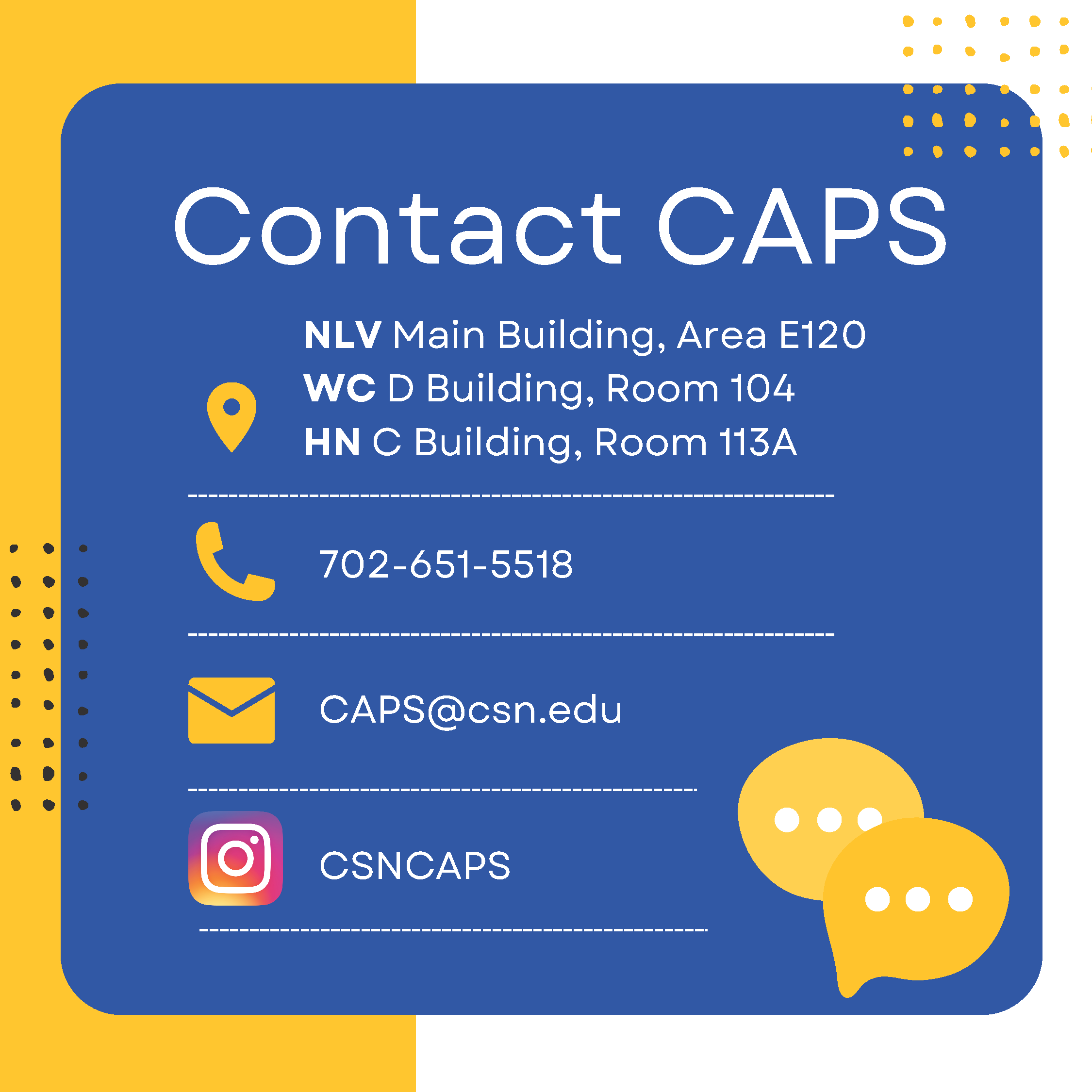 Contact CAPS