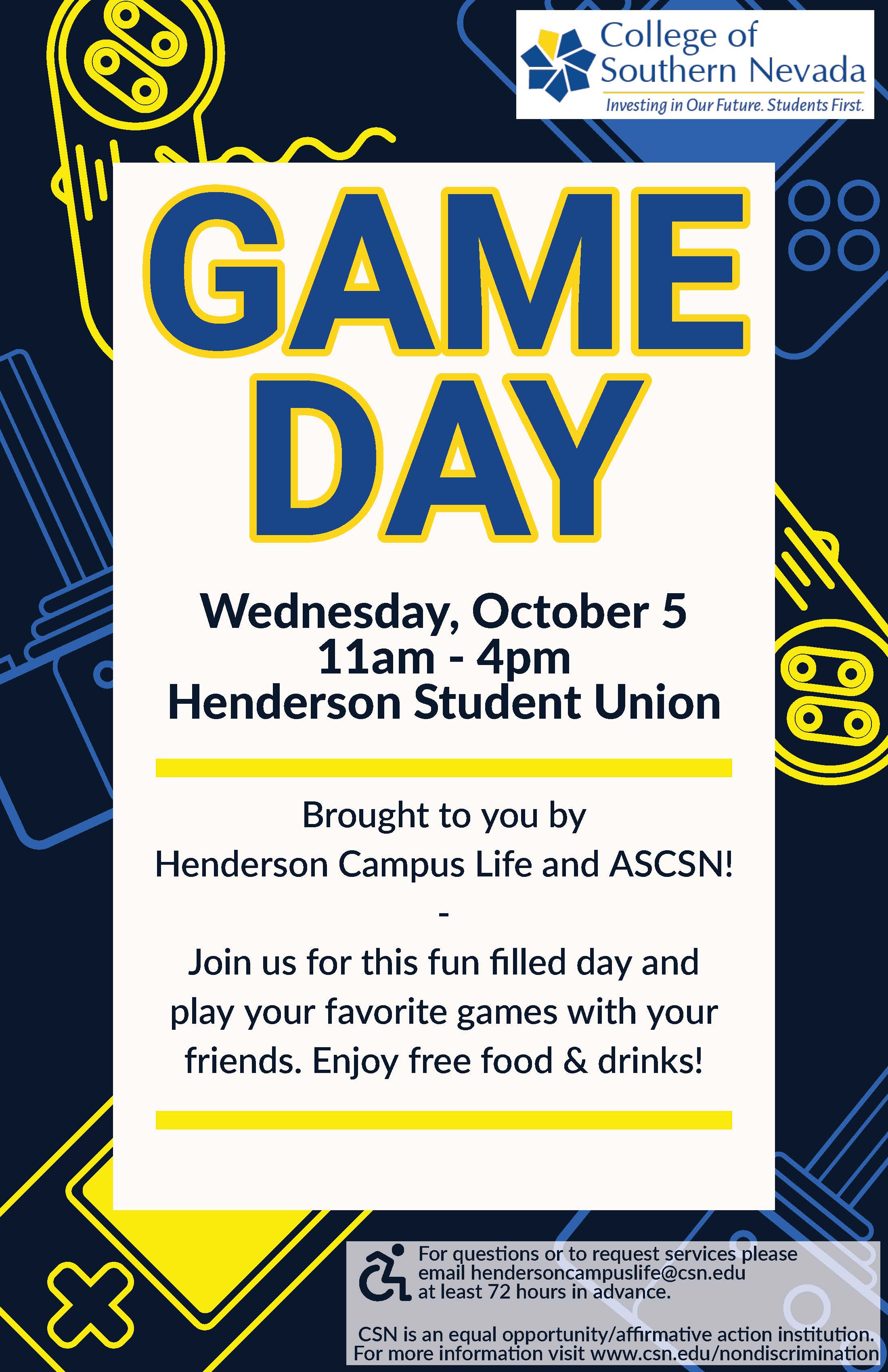 Henderson campus game day on October 5, 2022