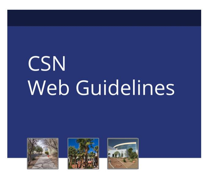 CSN Web Guidelines cover page