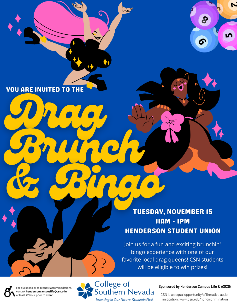 November 15, 2022 brunch bingo event flyer