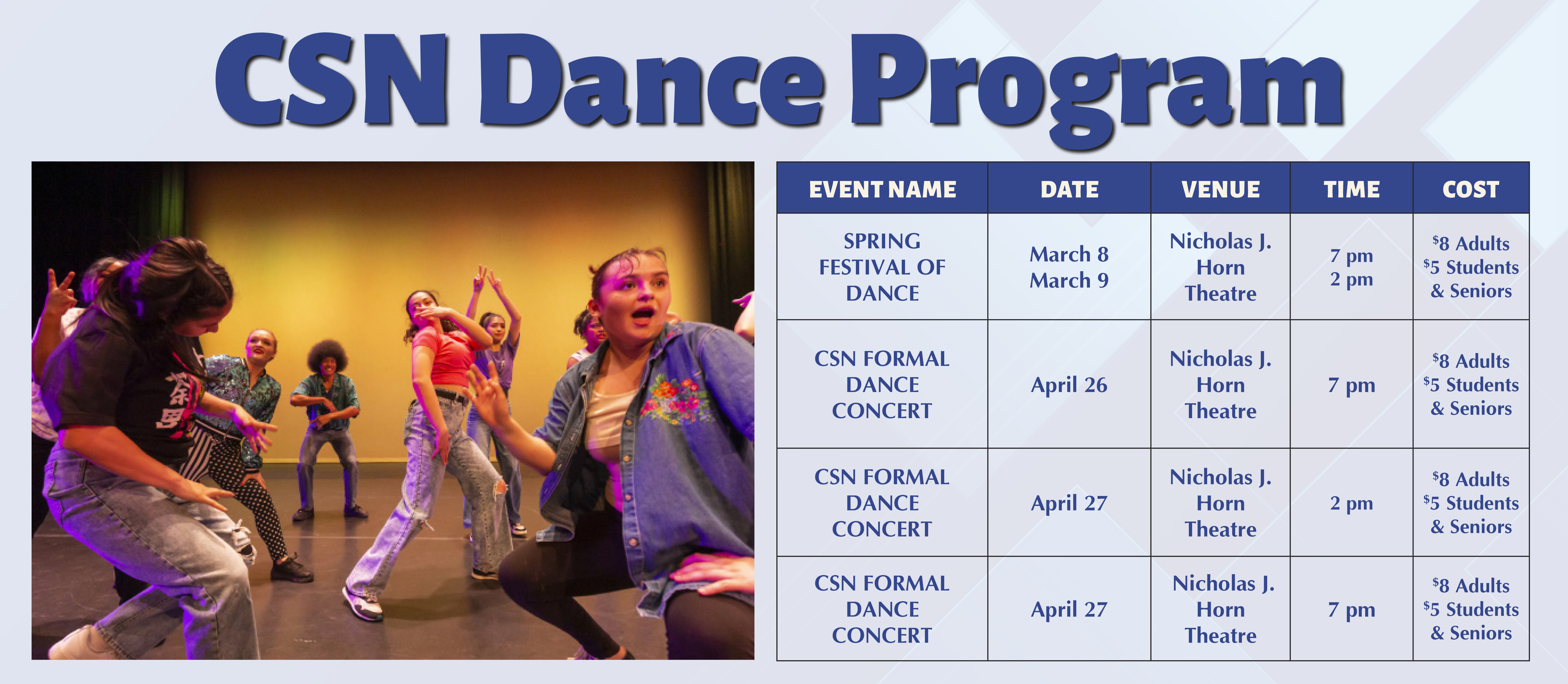 Spring 2024 Dance Program Events