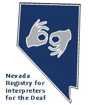 Nevada Registry for Interpreters for the Deaf Logo