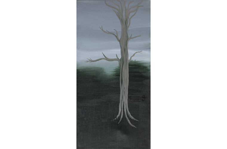 Esmi O’Arte, “Still Tree”, Acrylic on Canvas, 24