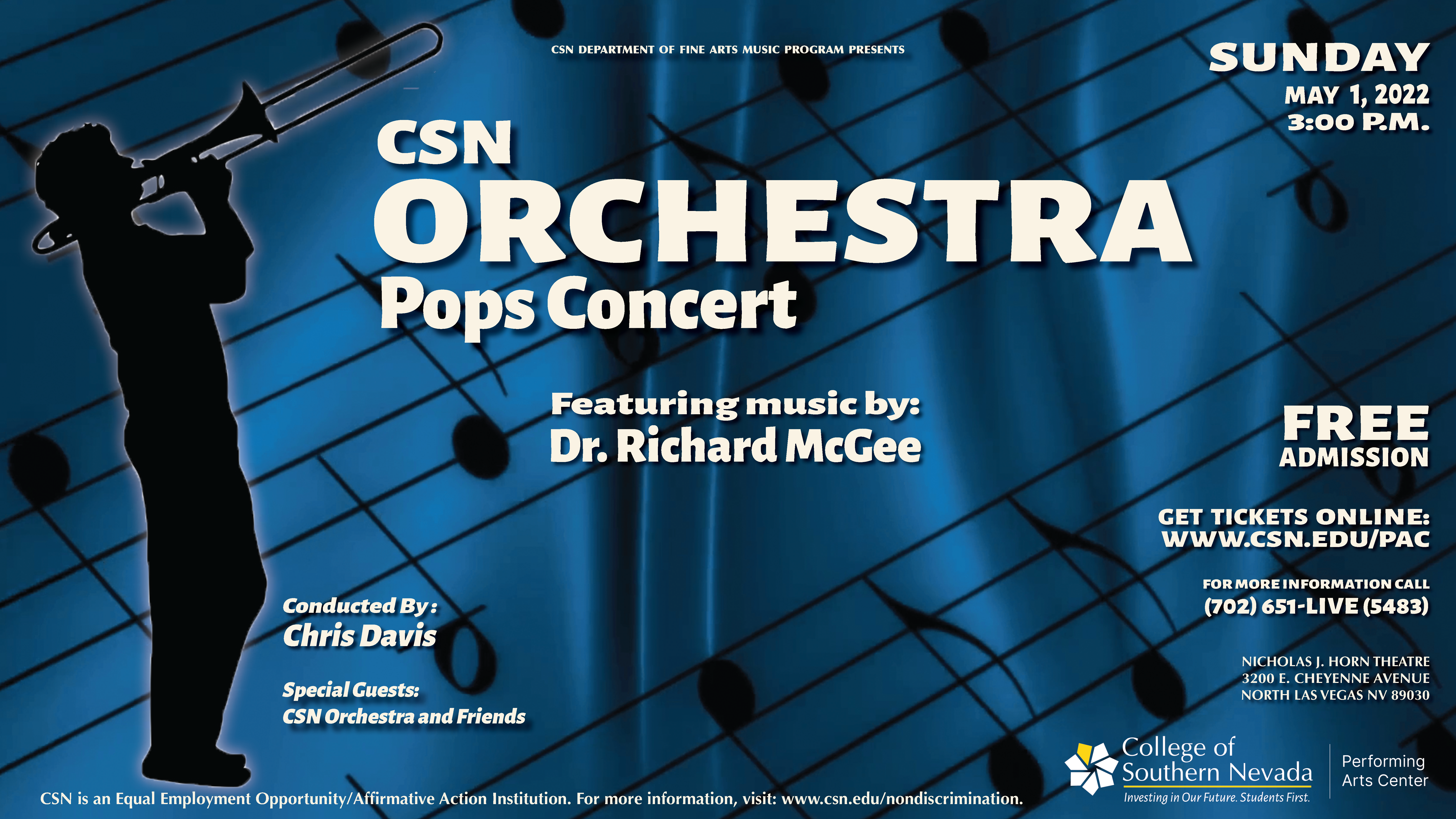 Pops Orchestra May 1, 2022 concert flyer