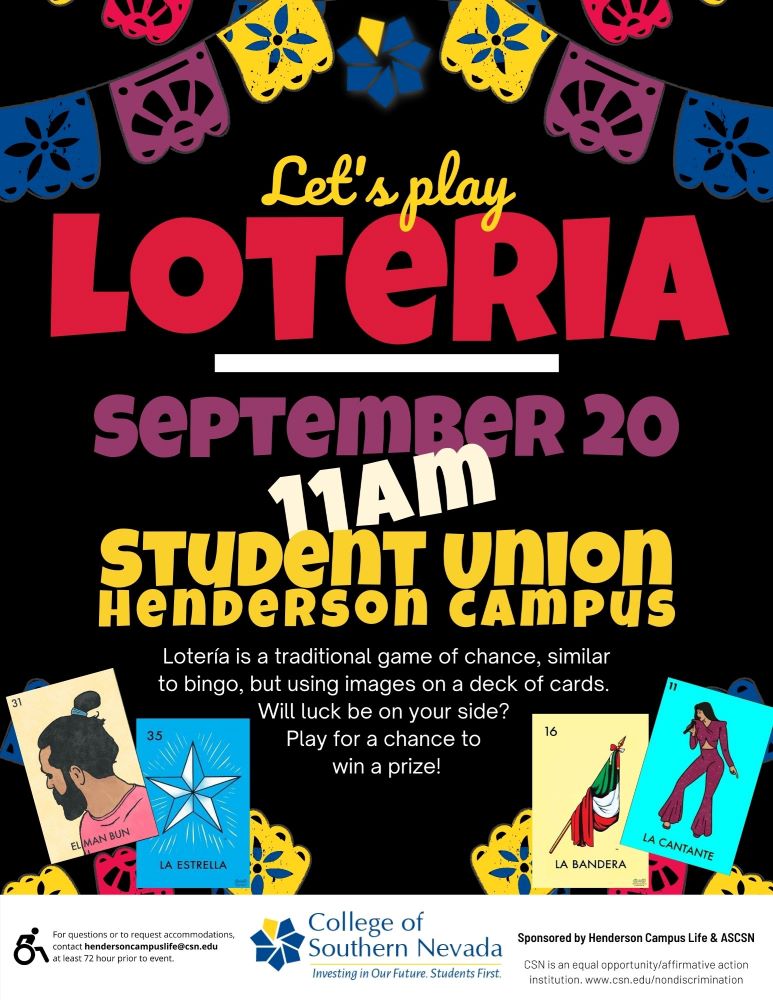 Loteria September 20, 2022 Event Flyer