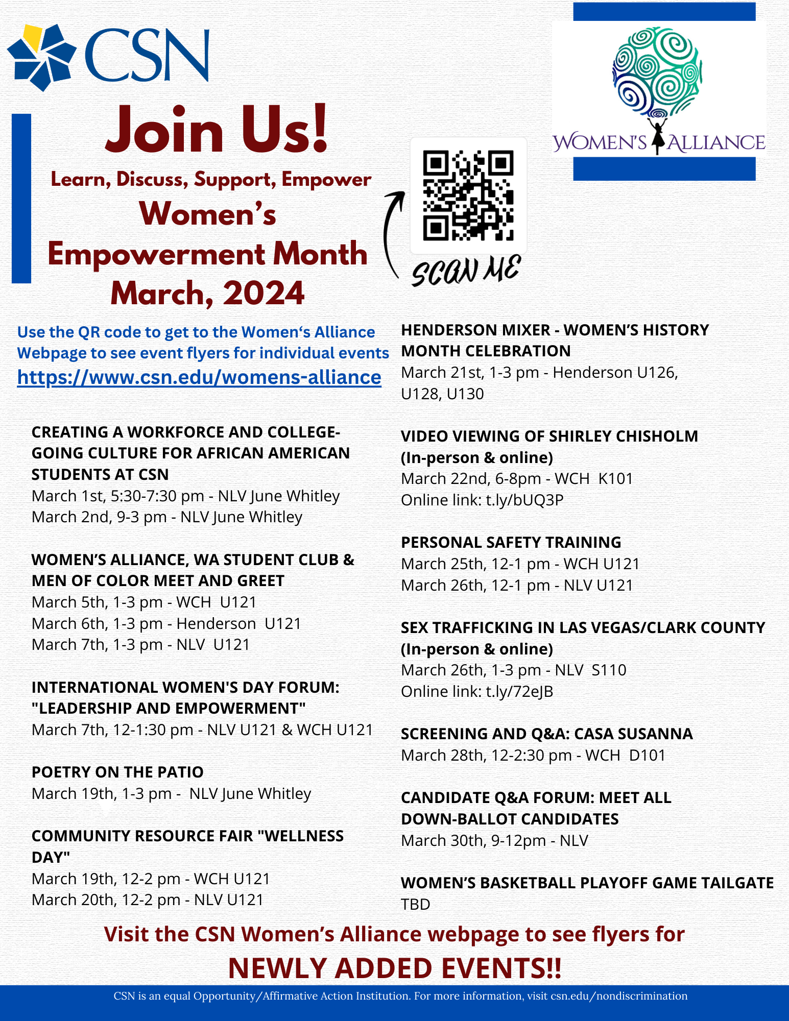 Women's Empowerment Month Events