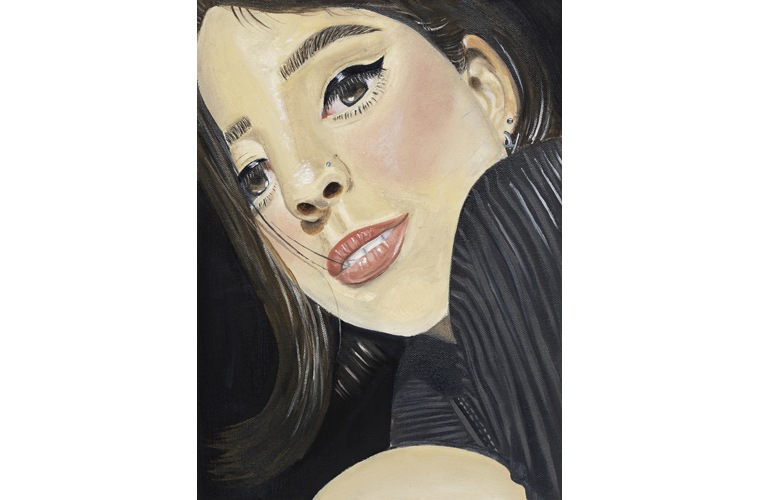 Jessica Samaniego, “Jessíca”, Oil on Canvas, 9” x 12”, 2020