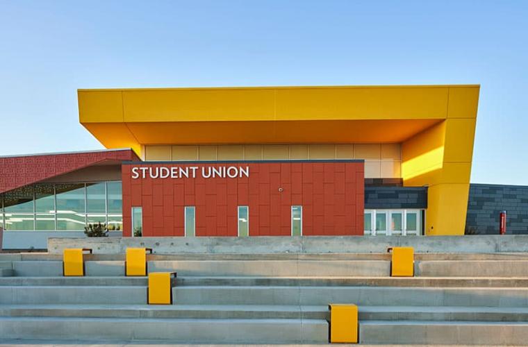 Henderson Campus entrance to the Student Union