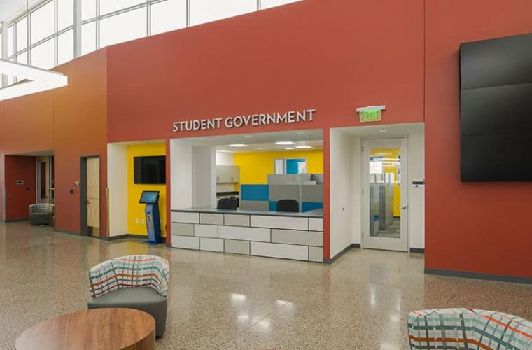 Charleston Campus Student Government Office inside the Student Union