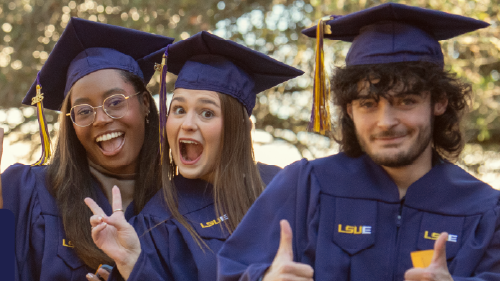 Graduating Students Smiling