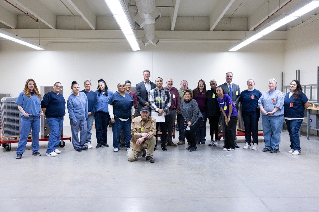 Group of college staff