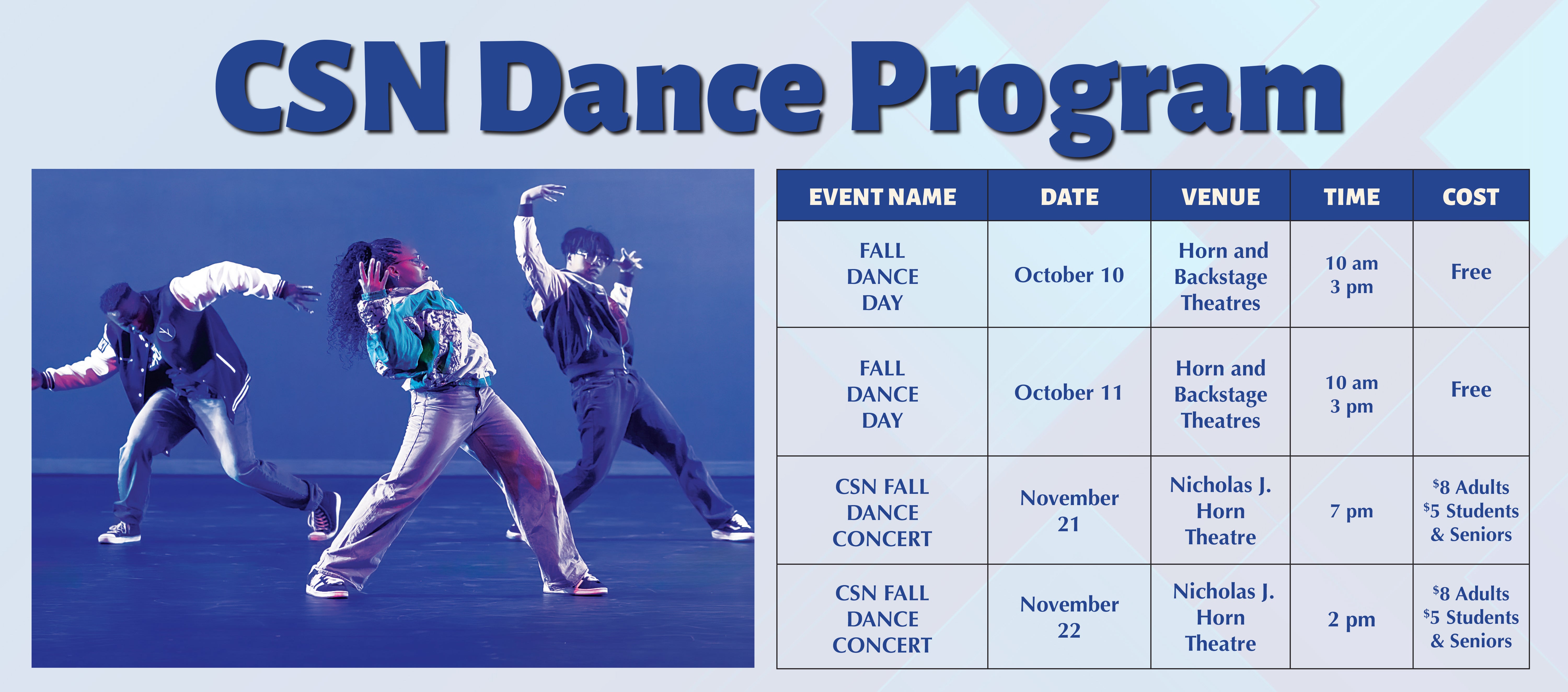 Fall 2025 Dance Program Events