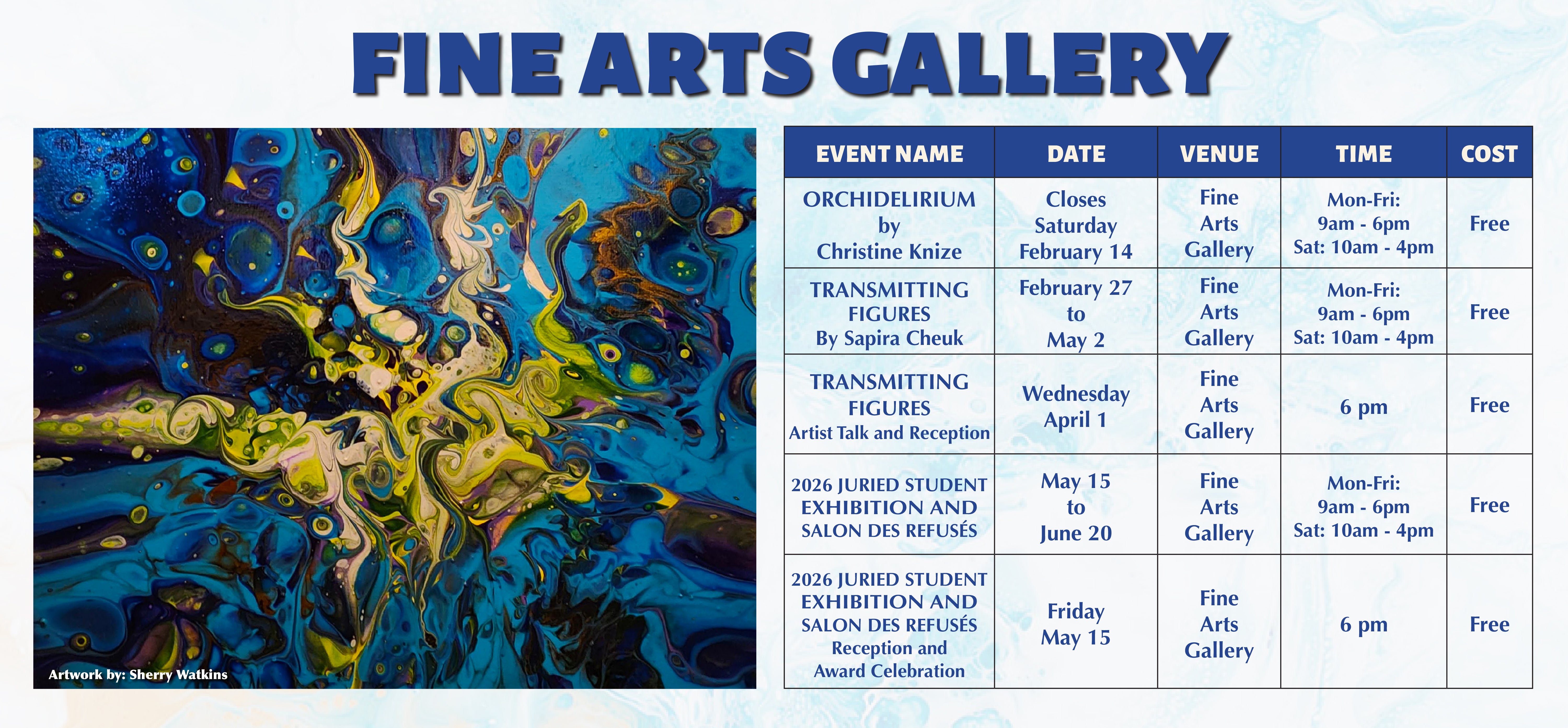 Fine Arts Gallery Table