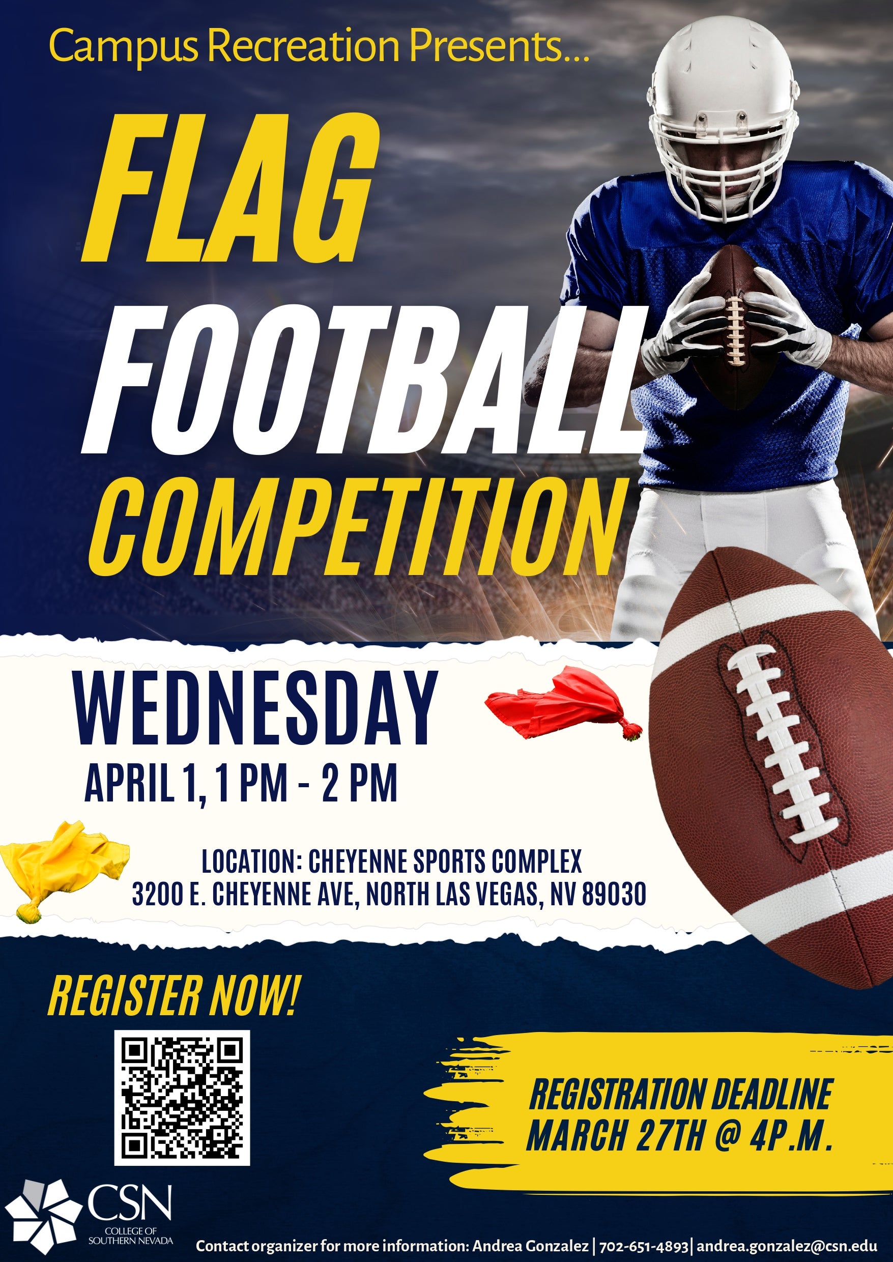 Flag Football Competition Flyer