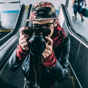 image of man with a camera