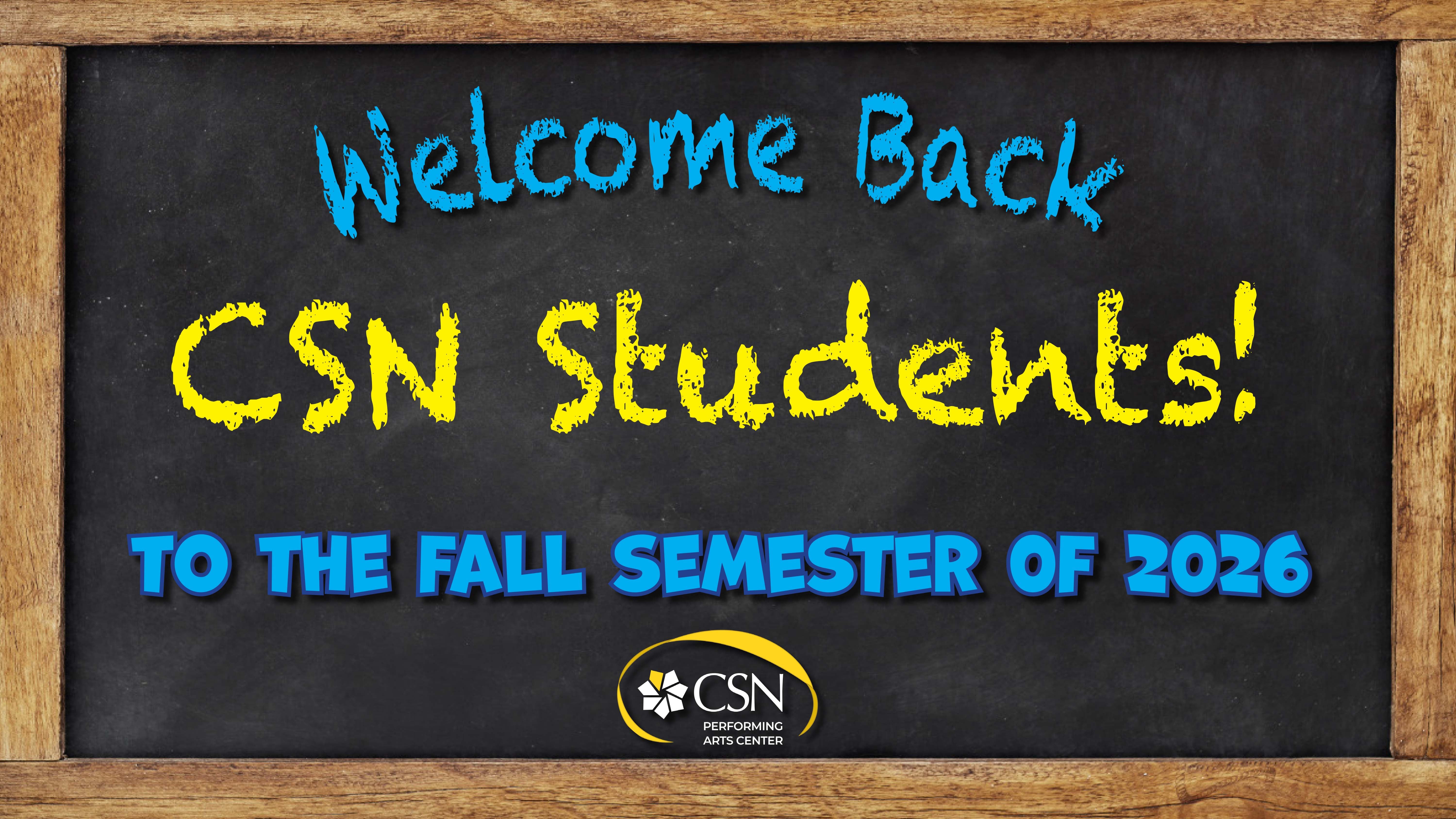 Welcome back