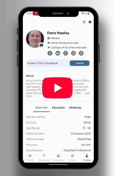 Image of mentor and Match App navigation video - part 3